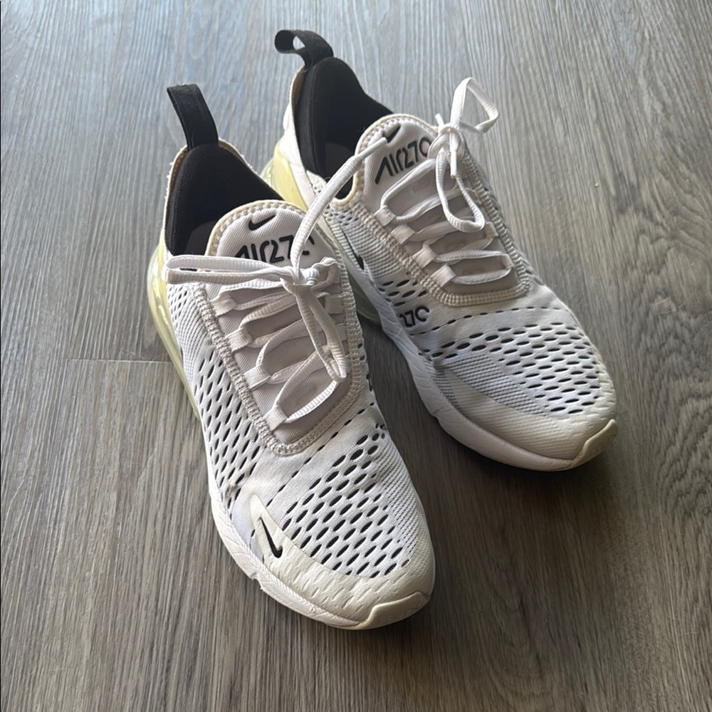 Air Max 270 White and Black Sneakers